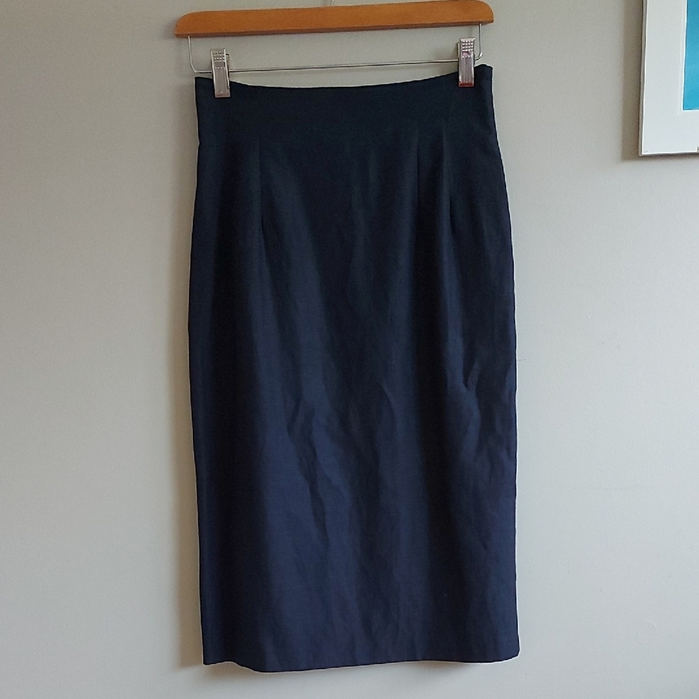 Vintage Design Studio Elegant Navy Blue Women's Skirt